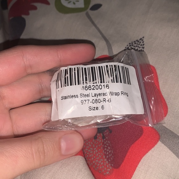 Stainless Steel Layered Wrap Ring - Picture 3 of 6